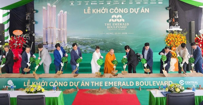 Lễ khởi công dự án vào ngày 23/1. Ảnh: Lê Phong