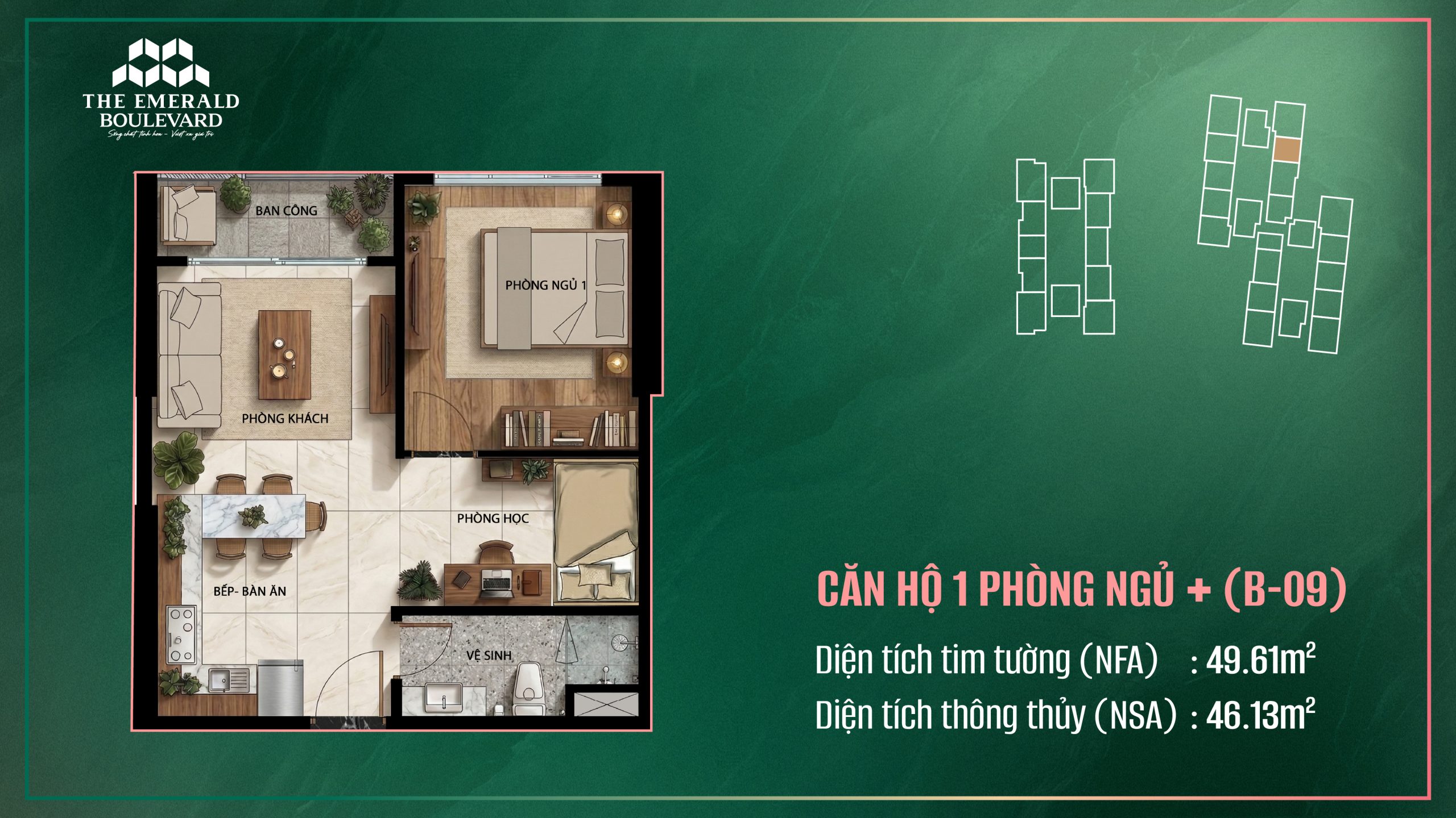 CĂN HỘ 1PN+_A07.09